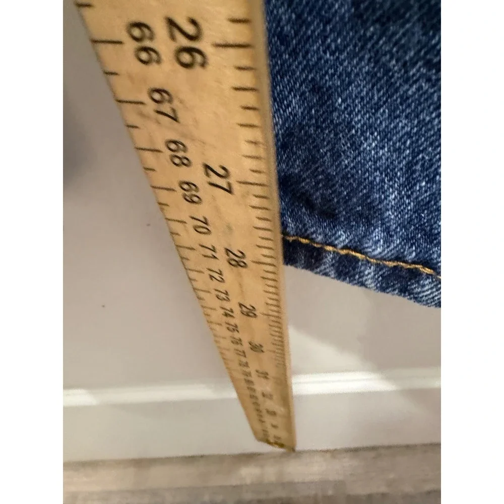 Levi's Mens Jeans 505 Regular Fit Straight Leg Medium Wash Blue 42x29‎